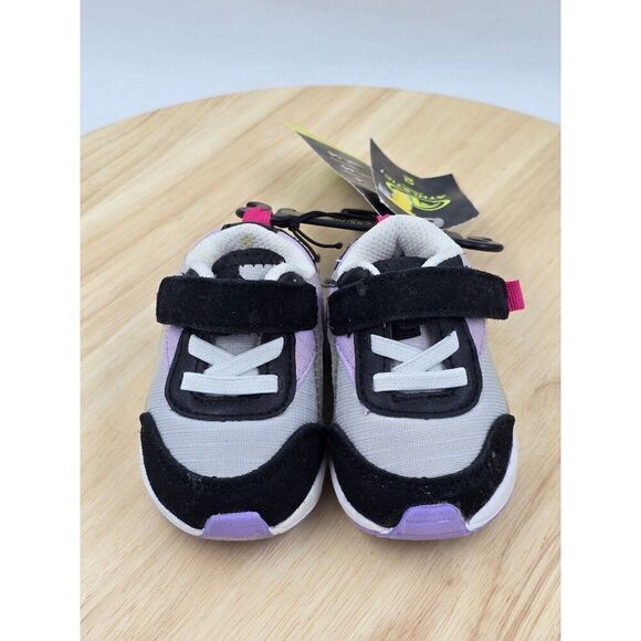NWT Athletic Works Wonder Nation Infant Girls Retro Jogger Athletic Shoes Sz 2 - Picture 1 of 8